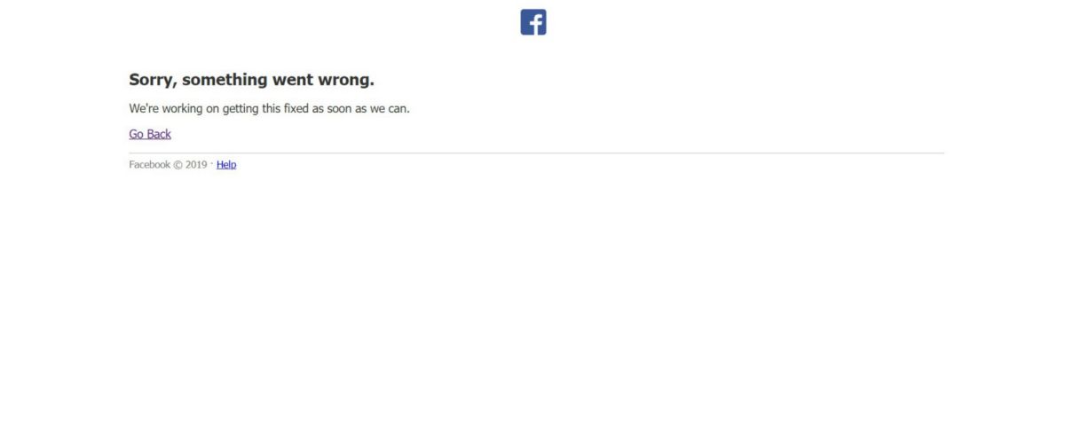 ▲Facebook今（13）中午突發故障，不少粉絲專頁或社團無法貼文或瀏覽。（圖／擷取自Facebook）