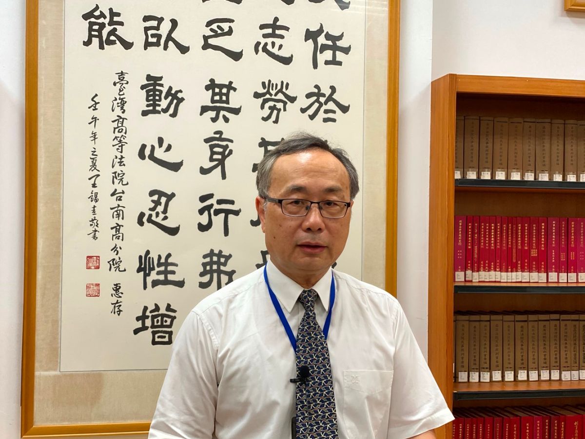 ▲高等法院台南分院發言人吳勇輝庭長說明判決理由。（圖／記者陳聖璋攝，2020.05.13）