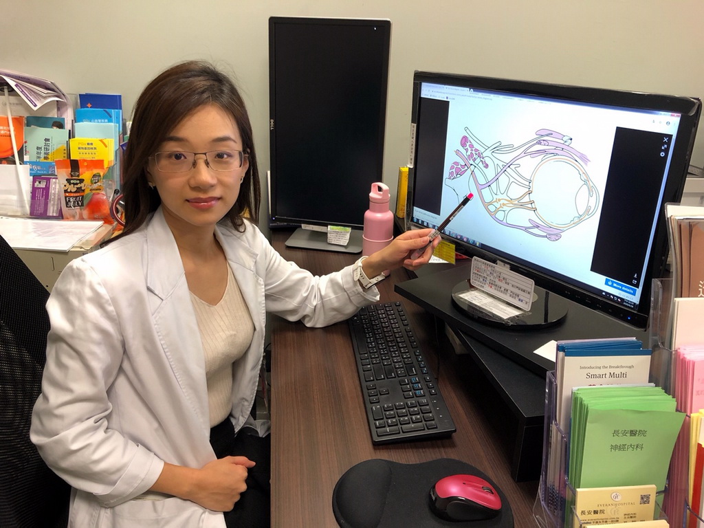 ▲醫生表示，糖尿病控制不佳，導致動眼神經受損。 (圖／林重鎣攝2020.5.13)