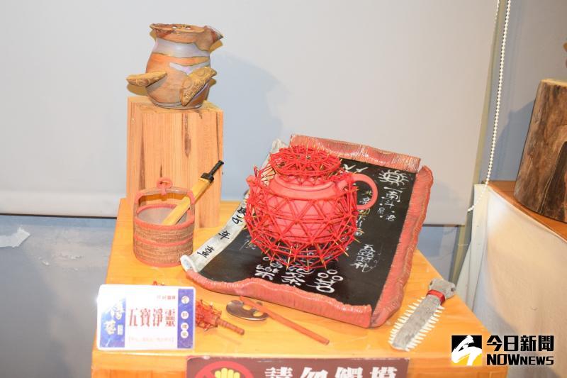 ▲陶藝師郭建祐設計的五寶茶具。（圖／記者洪佳伶攝,2020.05.13）
