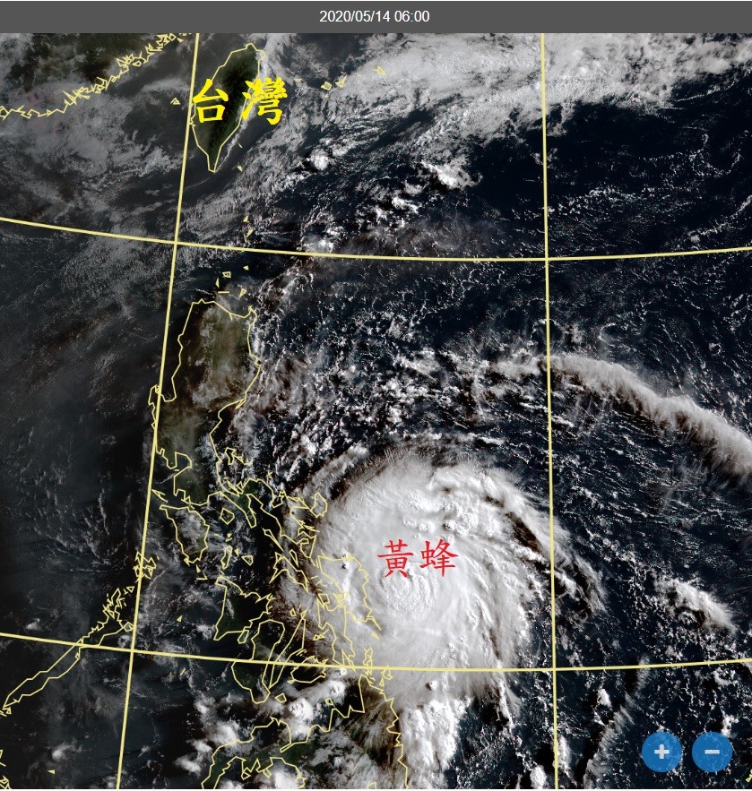 ▲氣象局代理局長鄭明典稱黃蜂雲系接近正圓，強度不會太弱。（圖／翻攝自鄭明典臉書）