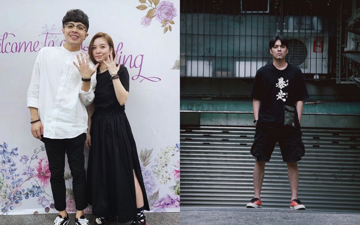 ▲凱開（左1）和女友宣布結婚，嘎嘎（右）爆氣發文。（圖／凱開、嘎嘎IG） 