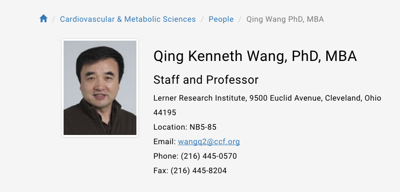 ▲華裔美籍醫生王清， 13 日被美國調查單位以詐騙聯邦資助等罪名逮捕，理由是他隱瞞參與中國千人計畫及領取鉅額中國補助的事實。（圖／翻攝自 Cleveland Scene ）