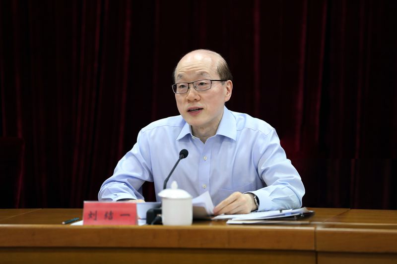 ▲國台辦主任劉結一 15 日於記者會。（圖／翻攝自國台辦官網）