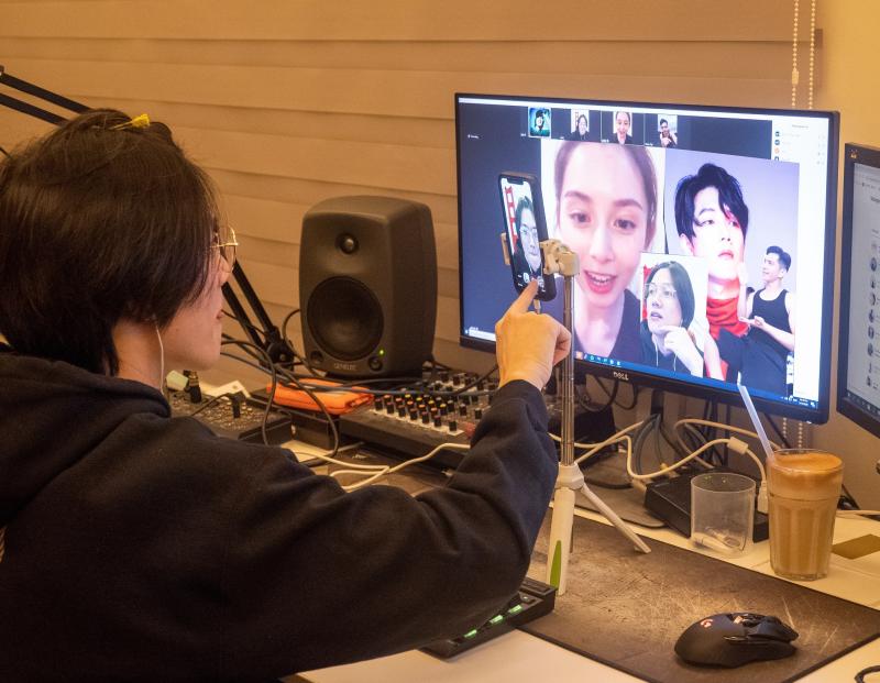 ▲陳傑瑞邀請好友以視訊入境自己的單曲MV。(圖/杰瑞克有限公司提供)