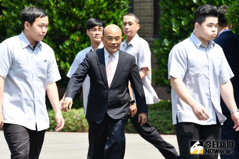 ▲行政院長蘇貞昌依照憲政慣例率領內閣總辭,據了解,520後將有微幅改組。(圖/記者林柏年攝,2020.05.14)
