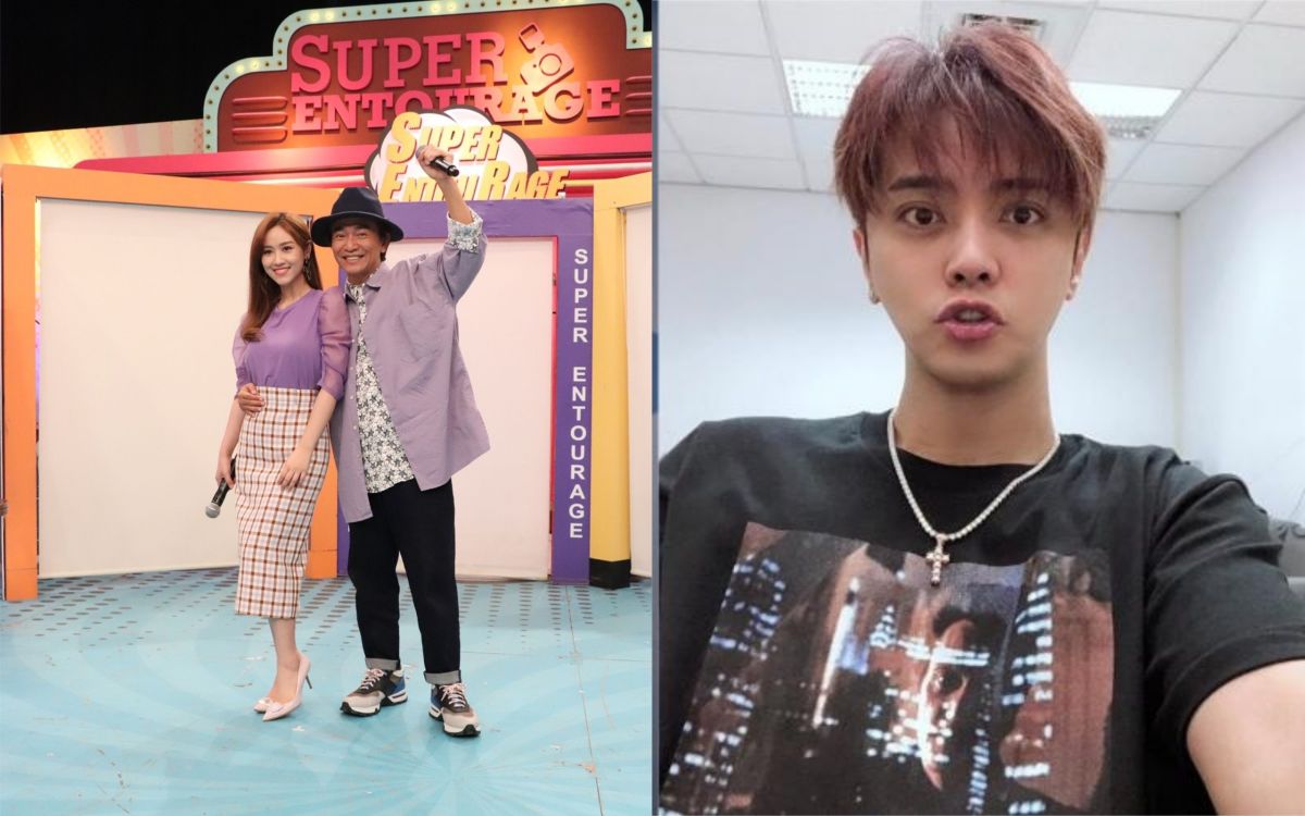 ▲羅志祥（右）現身陸綜，吳宗憲（左圖右）認為他可以重回《娛百》。（圖／中天提供、羅志祥臉書） 