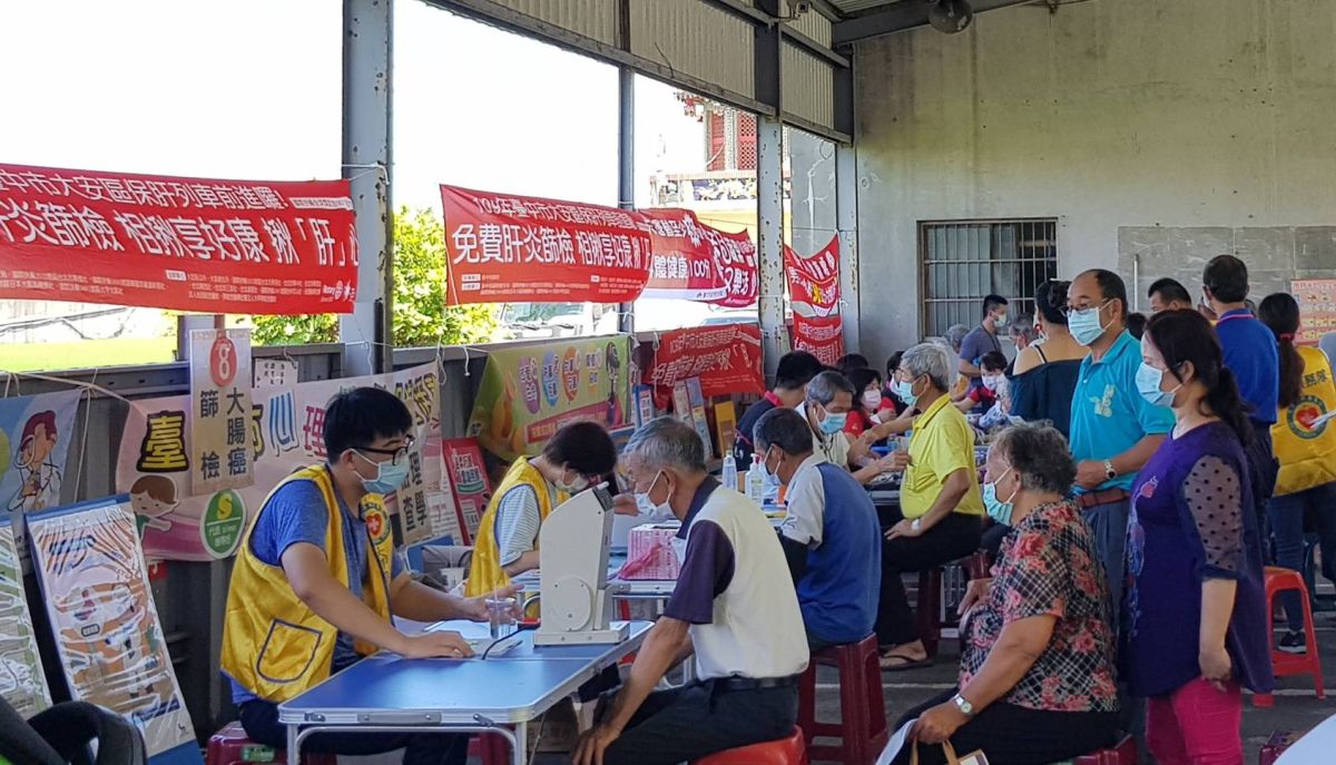 ▲台中市提供年滿30歲以上民眾免費接受肝炎篩檢(圖／衛生局提供攝2020.5.17)