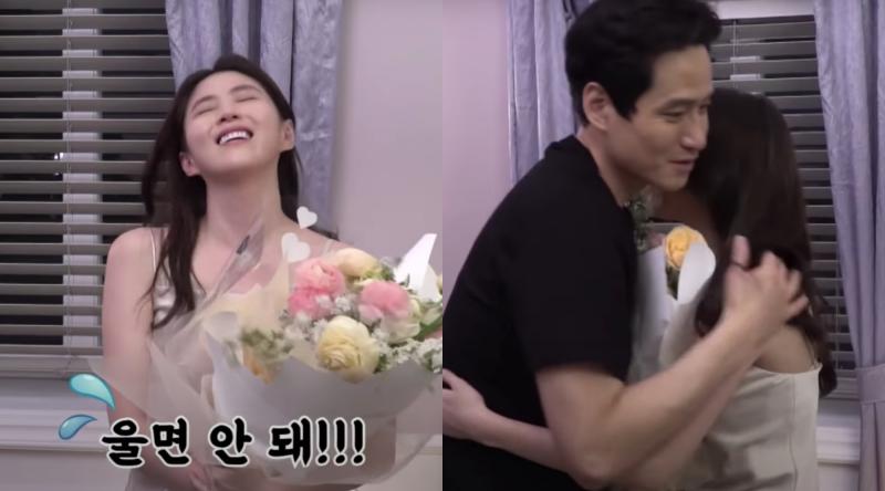 ▲韓素希因為《夫婦的世界》受到關注,殺青淚灑片場。(圖/JTBC