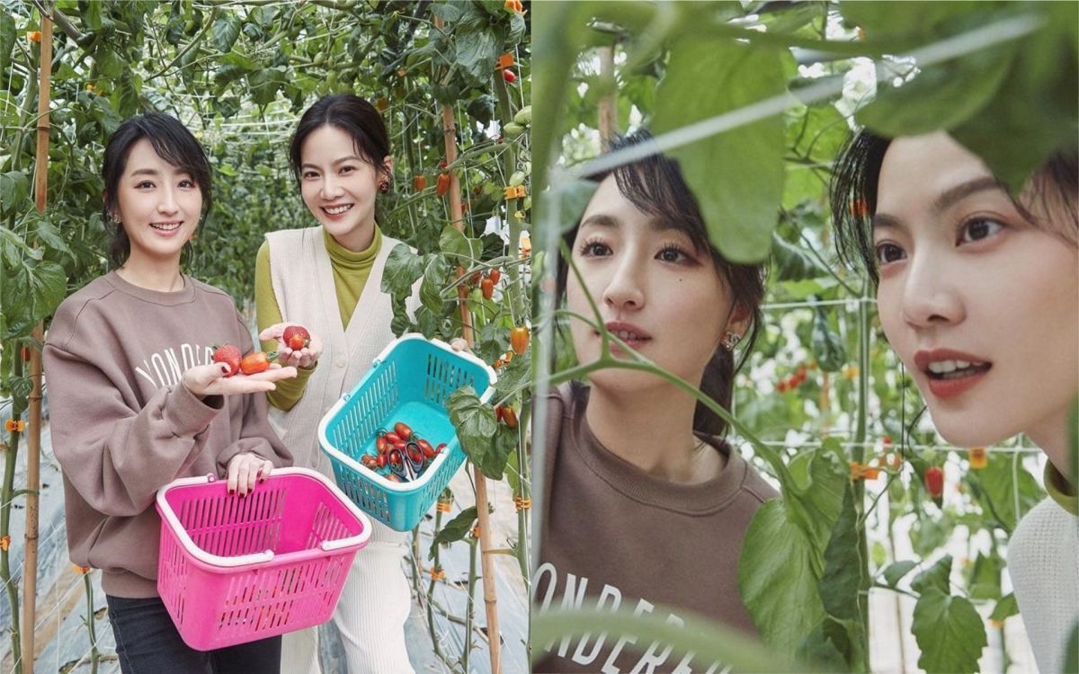 ▲曾之喬（右）談10年前痛點突爆哭，柯佳嬿（左）在一旁看傻。（圖／曾之喬臉書） 