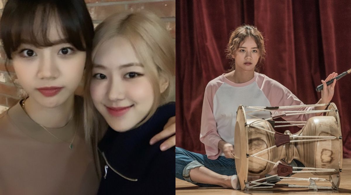 ▲Rosé（左圖右）捧場惠利的電影，被它的故事內容感動。（圖／IG、車庫娛樂）