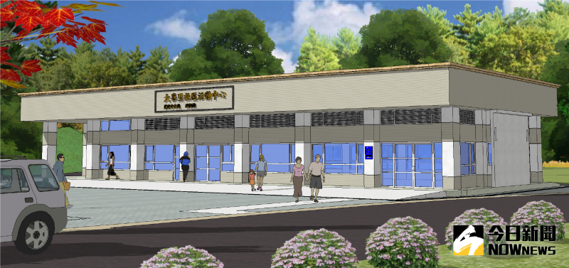 ▲員林市大峯社區暨村里集會所活動中心完工後的示意圖。(圖/記者陳雅芳攝,2020.05.18)