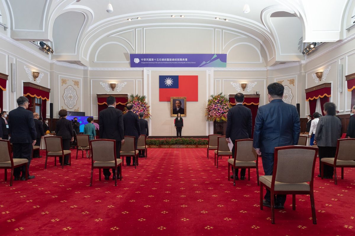 ▲蔡英文總統今（20）日宣誓就職。（圖／翻攝自蔡英文臉書）