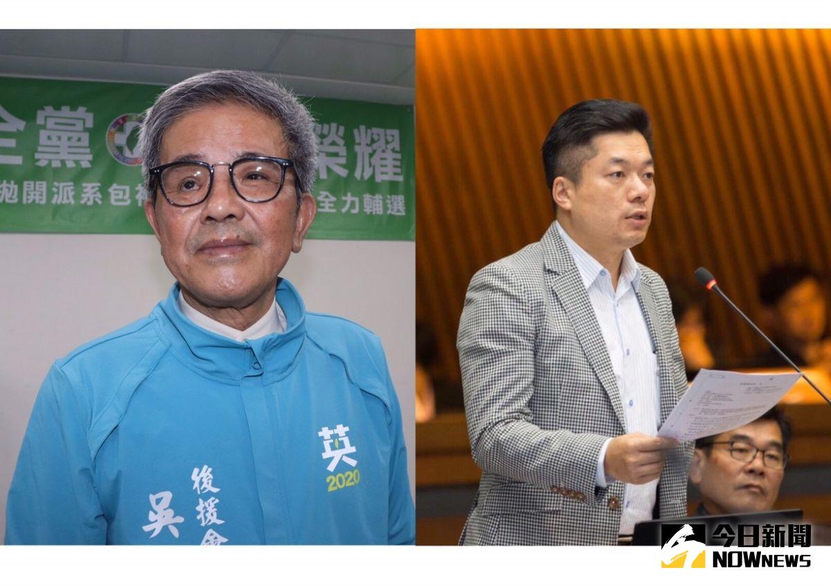 ▲正國會竟與在地新潮流破天荒的合作，共推民進黨宜蘭縣議會黨團的總召陳俊宇(右)，對決與黃承國系統友好的黨部評召吳和信(左)。（圖／記者陳志仁製圖）