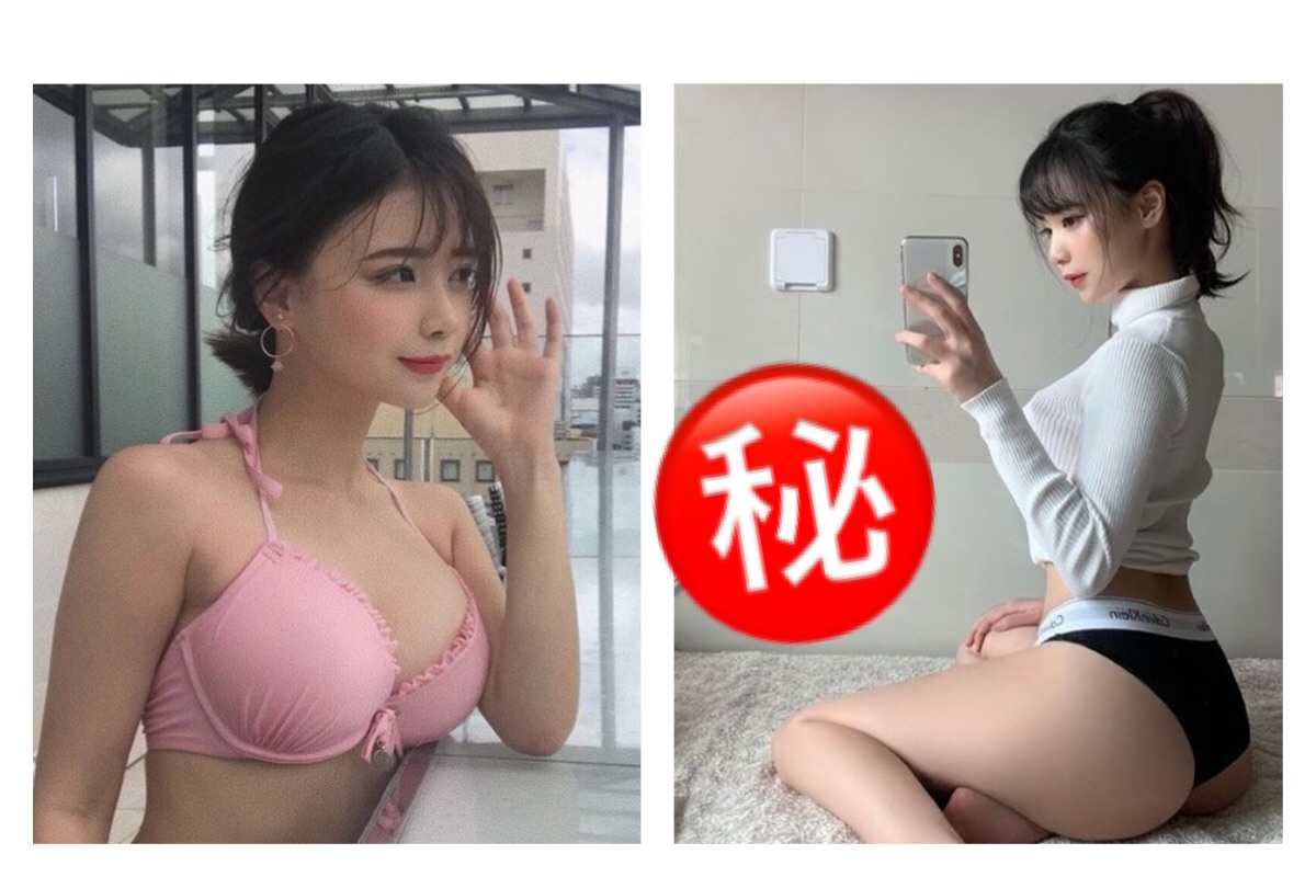 ▲馬尾妹秀性感蜜桃臀！自拍照曝「神亮點」。（圖／翻攝自 h___ruu IG ）