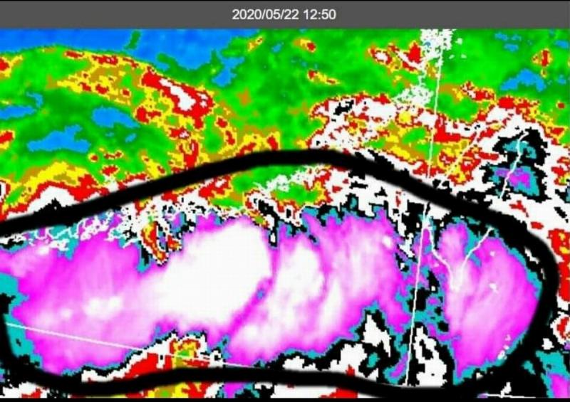 ▲屏東縣災害應變中心「0521豪雨」災情衛星圖。（圖／屏東縣政府提供