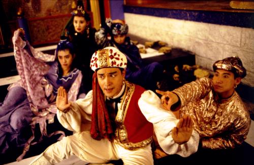 ▲《射鵰英雄傳之東成西就》大咖雲集，包括張國榮、林青霞、梁朝偉、劉嘉玲、張曼玉等一線影星同台飆戲。（圖／CATCHPLAY）