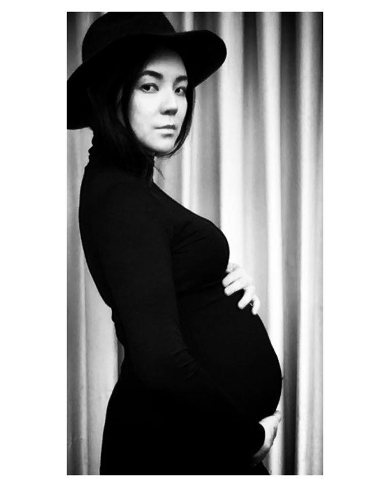 ▲▼歐陽靖老公幫她拍的孕婦照片。（圖／歐陽靖臉書）
