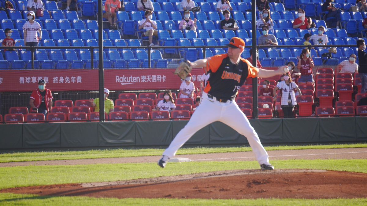 ▲統一獅新洋投達尼爾。（圖／吳政紘攝）