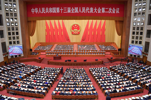 ▲近期中國大陸人會上提出「港版國安法」。(圖/翻攝自新華網)