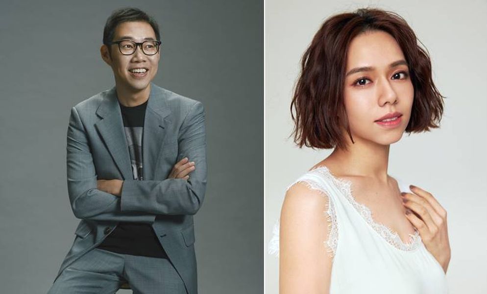 ▲夫妻檔夏于喬與林書宇（左）一起參加直播。（圖／金馬影展）