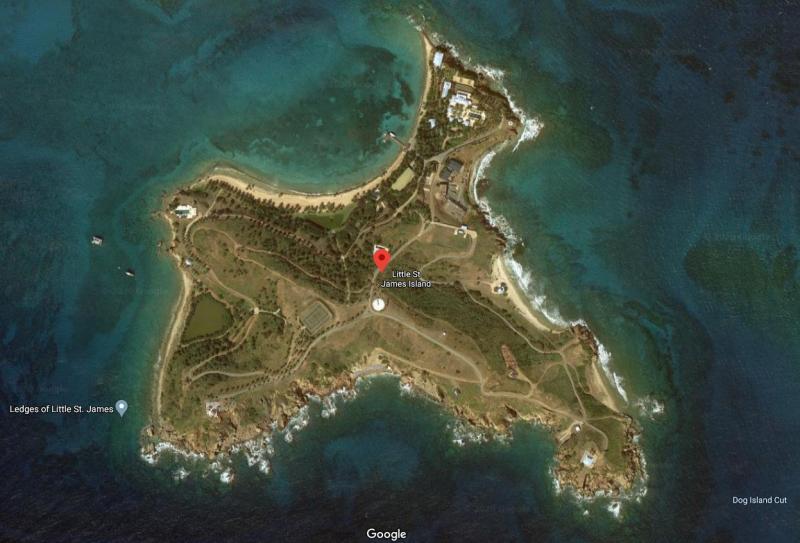 ▲艾普斯汀的私人島嶼小聖詹姆斯島(Little