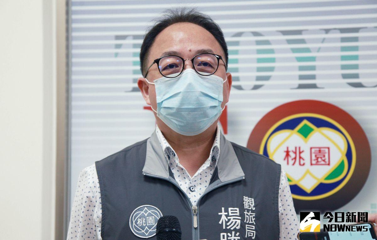 ▲楊勝評表示，自6月22日起，凡桃園市民上網登錄個人資料，就有機會抽中「限量1萬組、每組500元」的消費券。（圖／記者李春台攝, 2020.05.27）