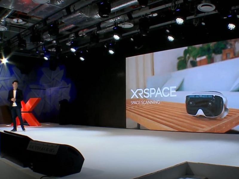 ▲XRSPACE發表會上,公開「空間掃描」功能。(圖/資料照片)