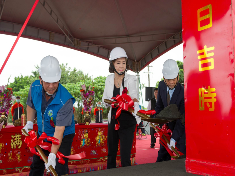 ▲冬山河水上運動訓練基地興建工程今(27)日上午舉行動土儀式。（圖／宜蘭縣政府提供)