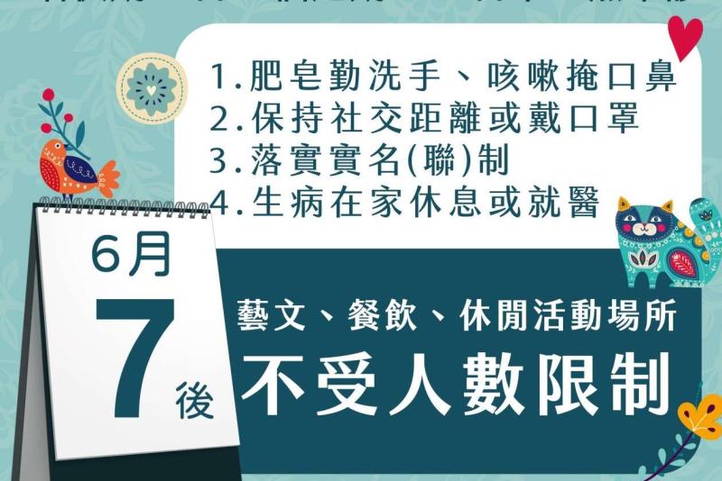 ▲縣府呼籲解封後請大家響應「防疫新生活運動」。(圖/記者蘇榮泉攝,2020.05.28)