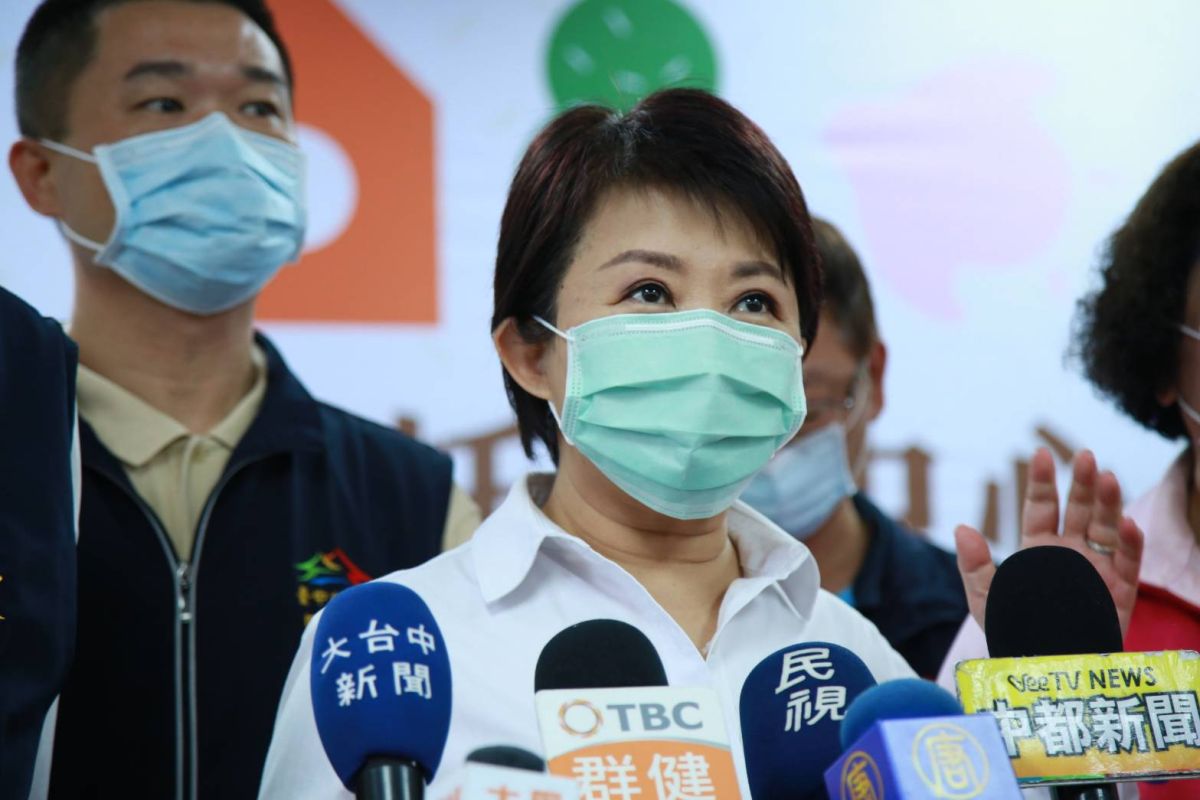 ▲台中市長盧秀燕宣布「陳時中來台中」的行程，確定將到「一中商圈」。(圖／柳榮俊翻攝2020.5.28）