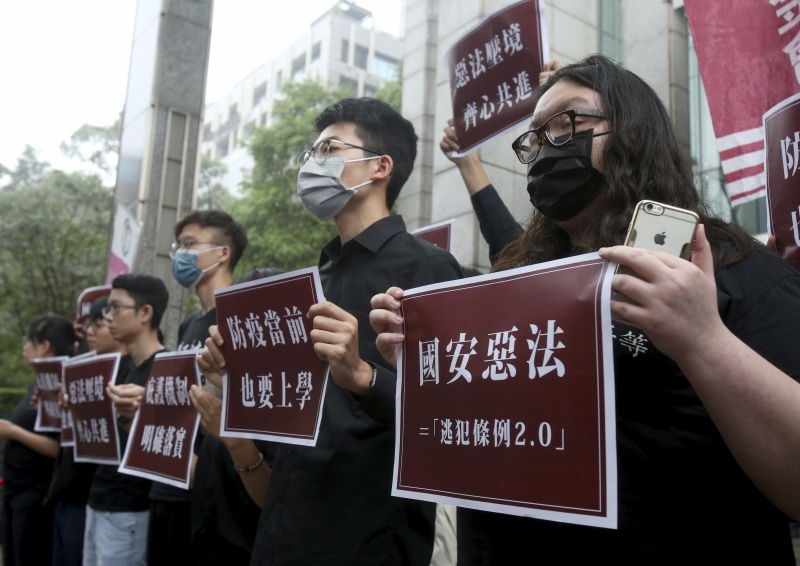 ▲港版國安法通過的消息傳出後，不少國家都紛紛表達對香港人民的支持。圖為近日台灣。（圖／美聯社／達志影像）