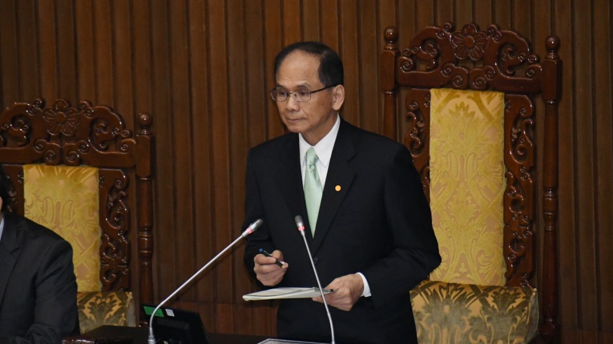 ▲立法院長游錫堃（圖／記者林調遜攝，2020.05.29）