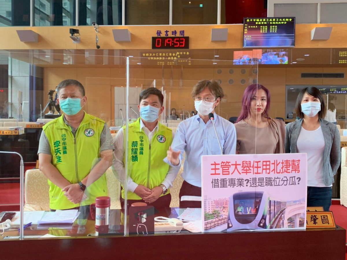 ▲議員要求，中捷公司要任用北捷人員做高官，就要負起完全責任。(圖／柳榮俊翻攝2020.5.29)