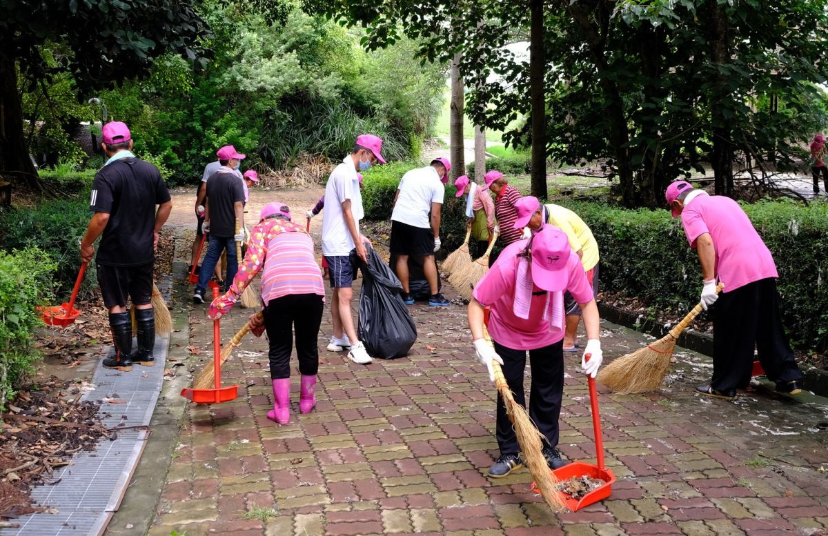 ▲「新厝仔」及「有才」兩社區發展協會參與保安林認養。（圖／記者蘇榮泉攝，2020.05.29）