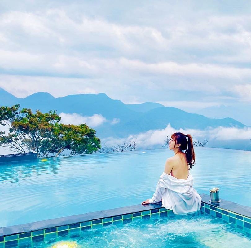  ▲全台灣超夢幻無邊際泳池飯店。（圖／授權自ig：ssuchenl）