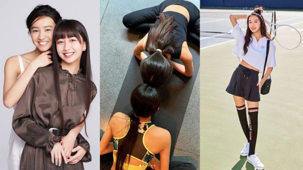 ▲木村姐妹待在家不忘健身。（圖／翻攝自IG@koki）