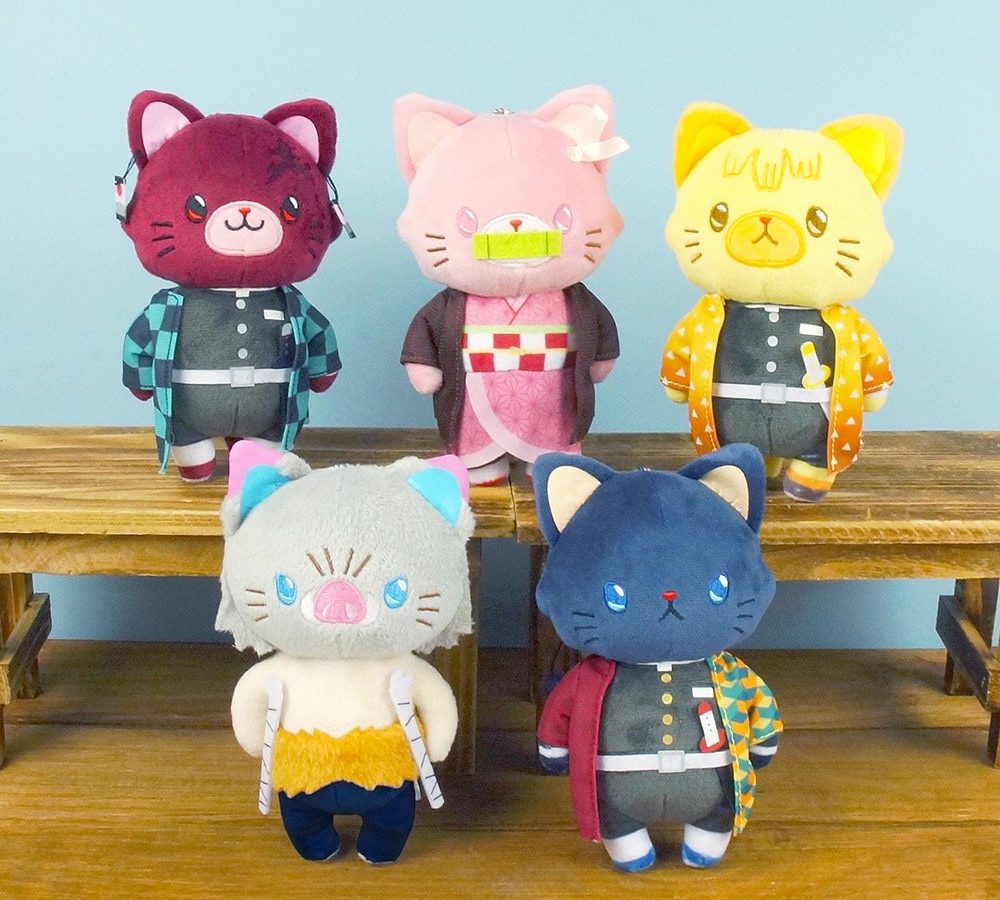 鬼滅之刃withCAT貓咪娃娃附眼罩