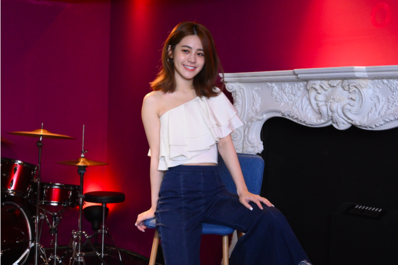 ▲張語噥透露堅持走演藝圈的原因，其實是為了替阿嬤圓夢。（圖／記者林柏年攝, 2020.06.02）