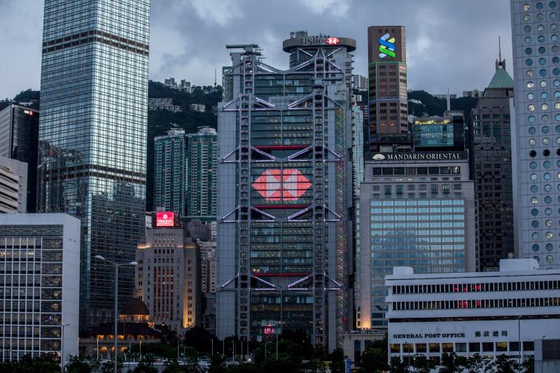 ▲香港匯豐銀行總行。（圖／翻攝自網路）