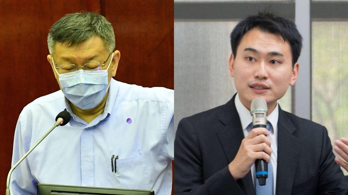 ▲台北市長柯文哲、北市府副發言人陳冠廷。（影／NOWnews資料照片）