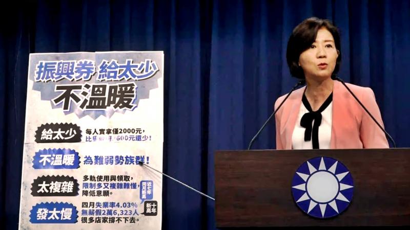 ▲國民黨文傳會主委王育敏。(圖 / 記者陳弘志攝)