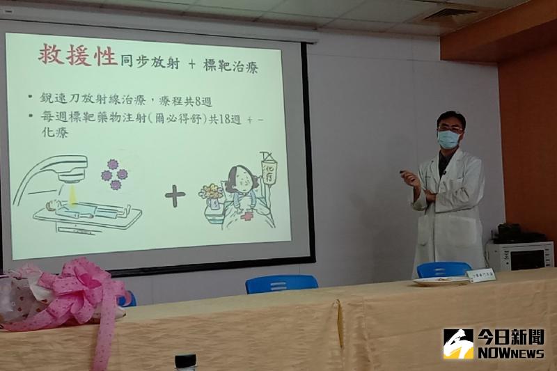 ▲北港媽祖醫院放射腫瘤科李芃逸醫師指出,口腔癌中晚期或復發轉移的患者則須搭配放射治療及藥物治療。(圖/記者洪佳伶攝,2020.06.02)