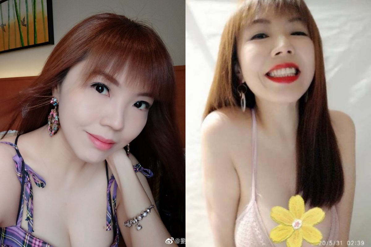 ▲劉樂妍曬巨乳照慘被網友檢舉。（圖 / 翻攝微博）