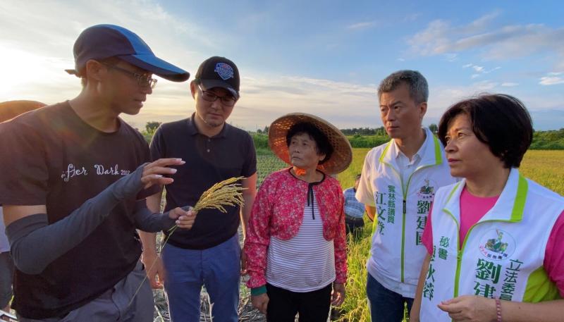 ▲農改場的研究員楊博士也說明確實遭遇損害所產生的不稔實情形。(圖/記者蘇榮泉攝,2020.06.02)