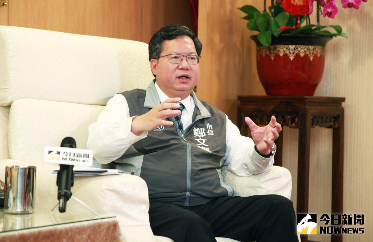 ▲鄭文燦接受《今日新聞》專訪時表示，面對新冠疫情要守住國門第一線，自己就像是「千手觀音一般，不能漏接每一球」。（圖／記者李春台攝）