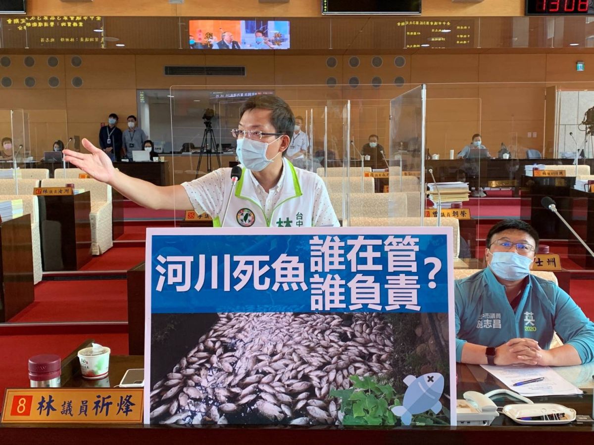 ▲中市近來頻傳魚群暴斃事件，議員建議市府要做一個平台，共同研擬具體對策。(圖／柳榮俊攝2020.6.5)