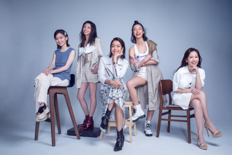 ▲(左起)詹宛儒、陳姸霏、李霈瑜、王渝屏、蔡瑞雪,都有亮眼演出。(圖/台北電影節)