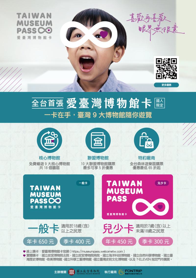 ▲「愛臺灣博物館卡」是全台唯一博物館卡。(圖/國立故宮博物院提供)