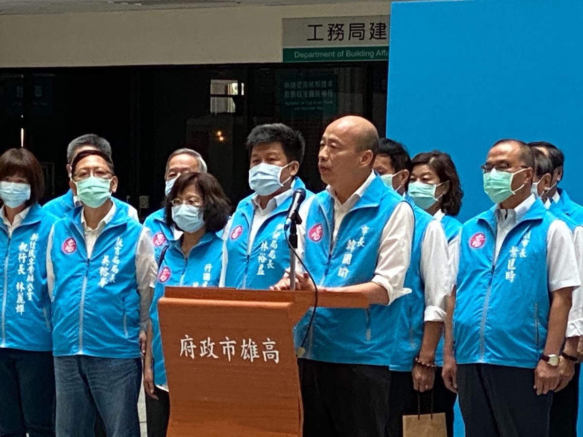 ▲韓國瑜昨（6）日在罷免選舉門檻後露面。（圖／NOWnews攝影中心）